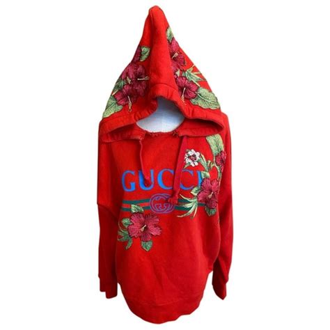 flower gucci hoodie 2018|Gucci Embroidered Flowers Hoodie .